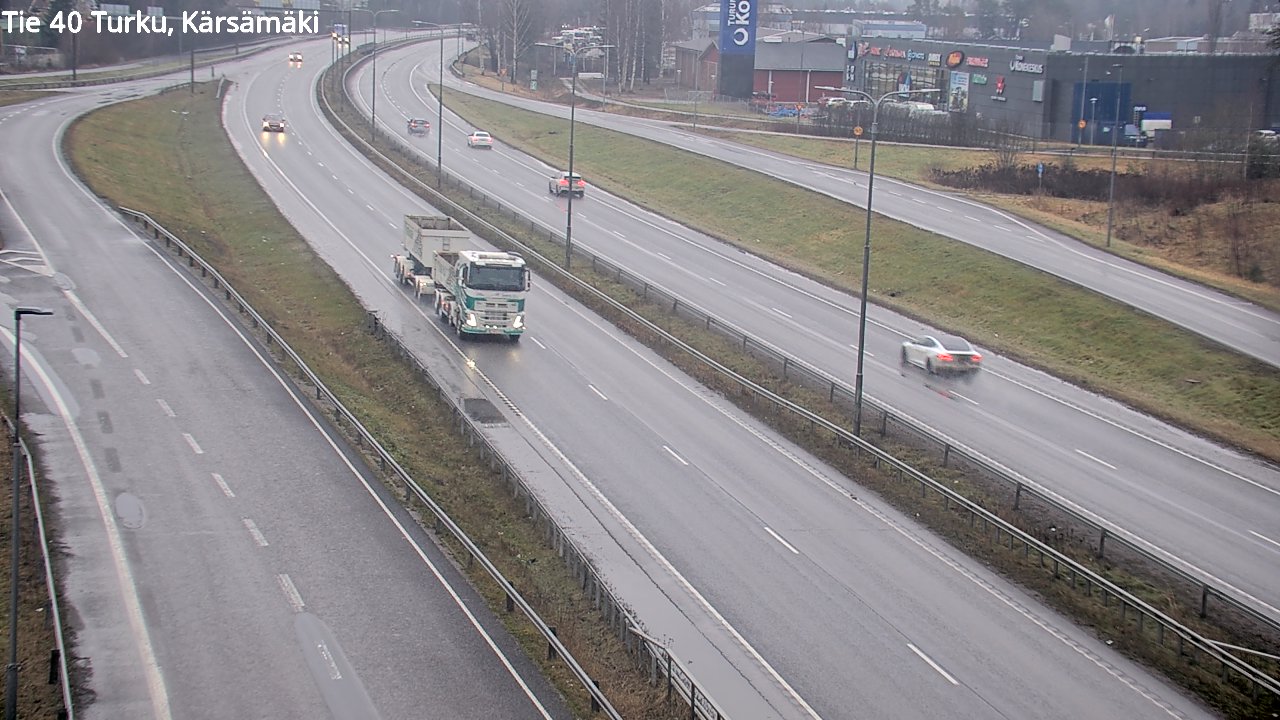 Weather Camera Image Väg 40 Åbo, Kärsämäki, Turku, Varsinais-Suomi