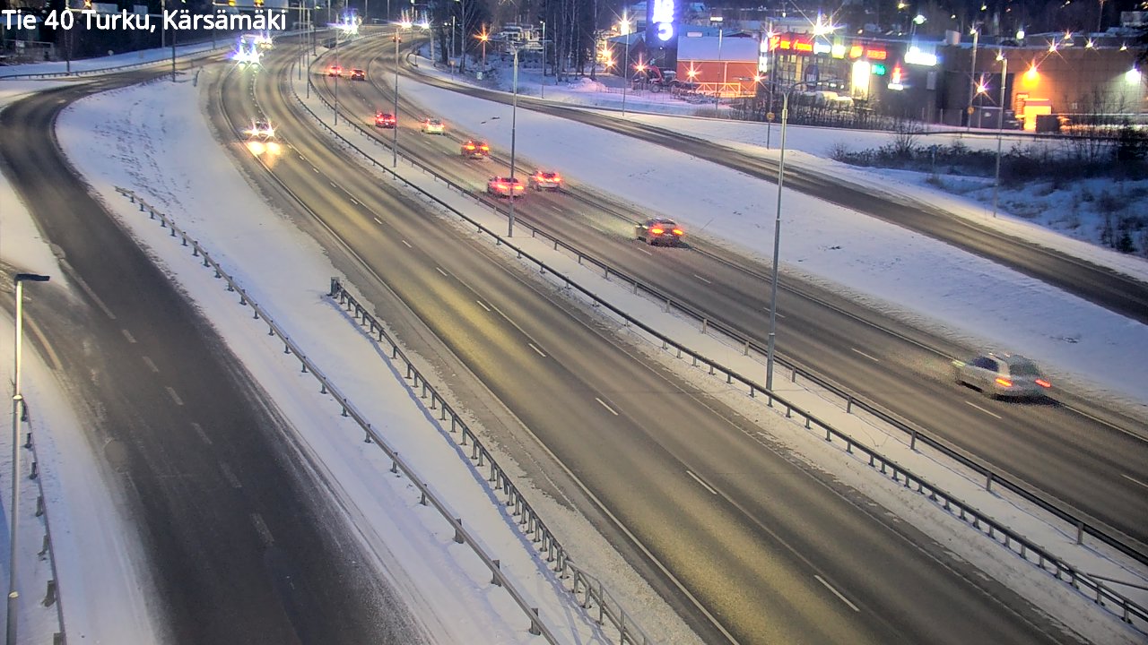Weather Camera Image Road 40 Turku, Kärsämäki, Turku, Varsinais-Suomi