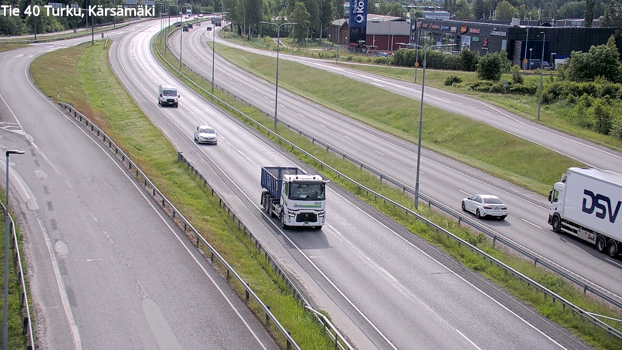 Weather Camera Image Väg 40 Åbo, Kärsämäki, Turku, Varsinais-Suomi