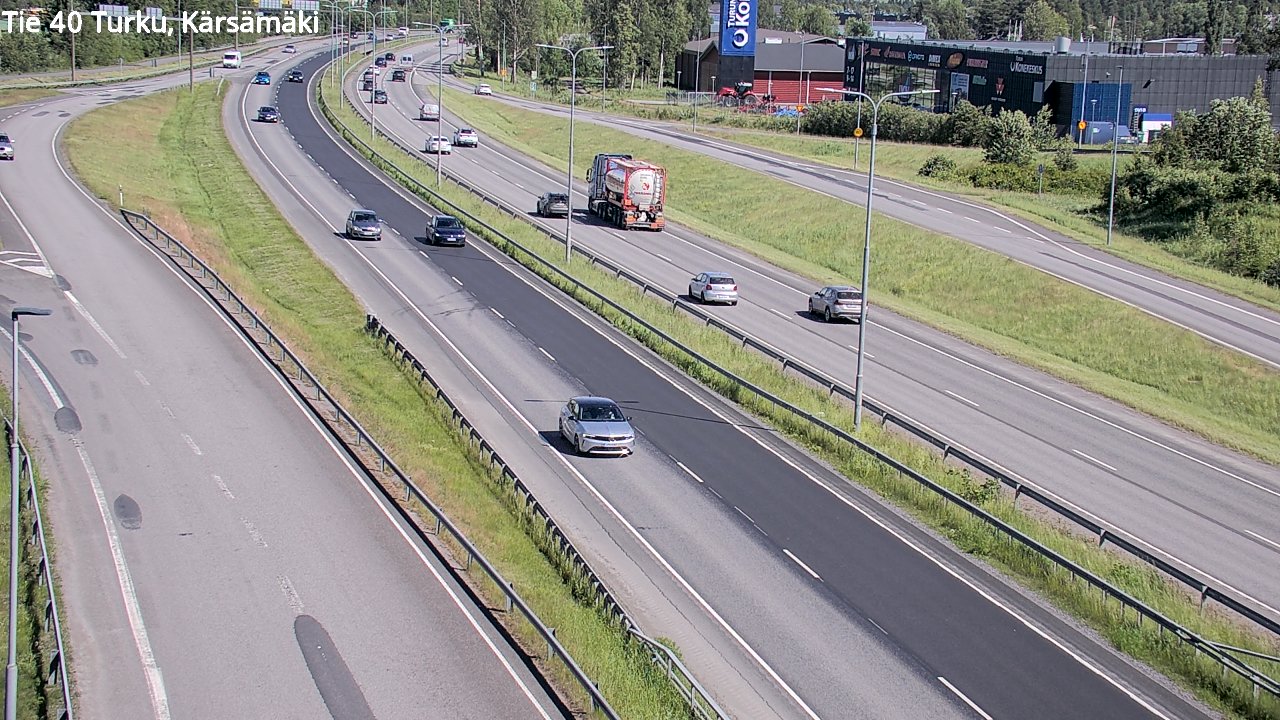 Weather Camera Image Väg 40 Åbo, Kärsämäki, Turku, Varsinais-Suomi
