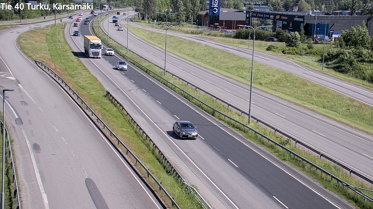 Weather Camera Image Väg 40 Åbo, Kärsämäki, Turku, Varsinais-Suomi