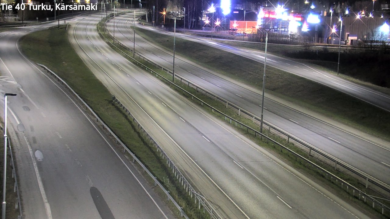 Weather Camera Image Road 40 Turku, Kärsämäki, Turku, Varsinais-Suomi