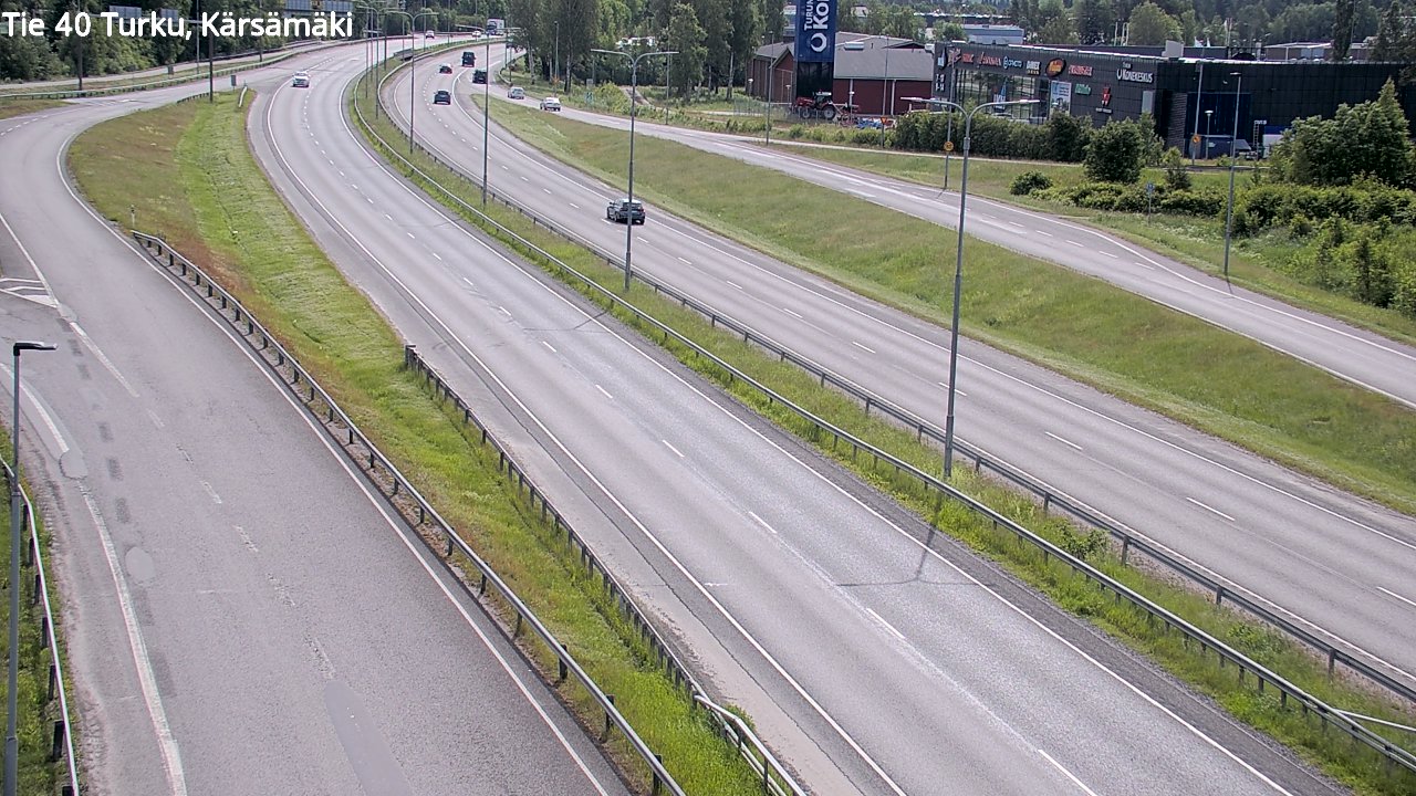 Weather Camera Image Väg 40 Åbo, Kärsämäki, Turku, Varsinais-Suomi
