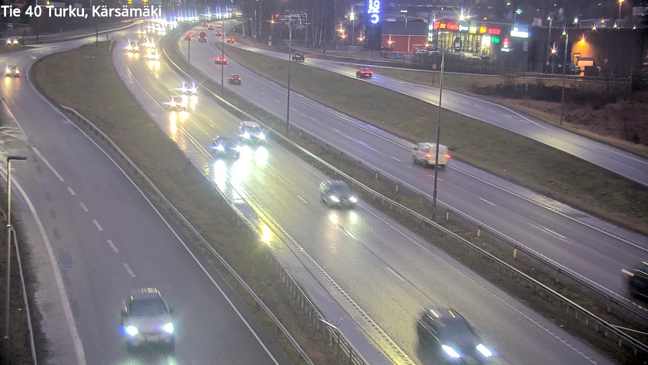 Weather Camera Image Väg 40 Åbo, Kärsämäki, Turku, Varsinais-Suomi