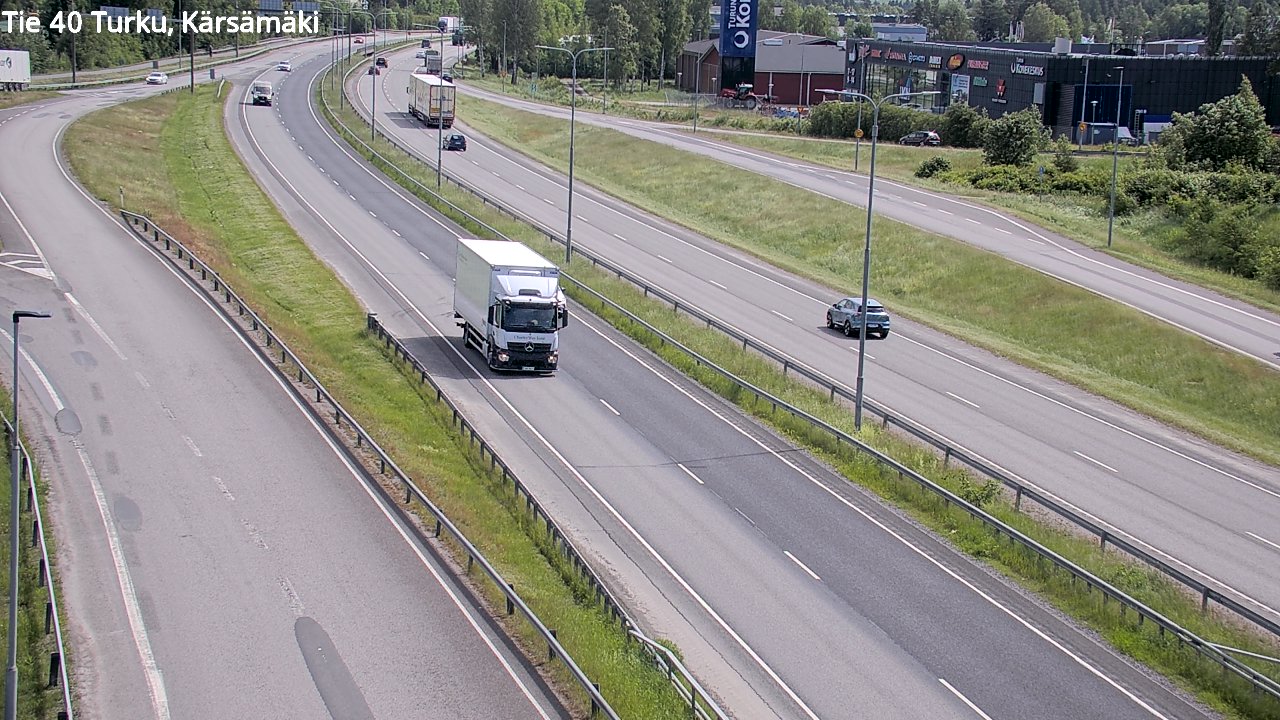 Weather Camera Image Väg 40 Åbo, Kärsämäki, Turku, Varsinais-Suomi
