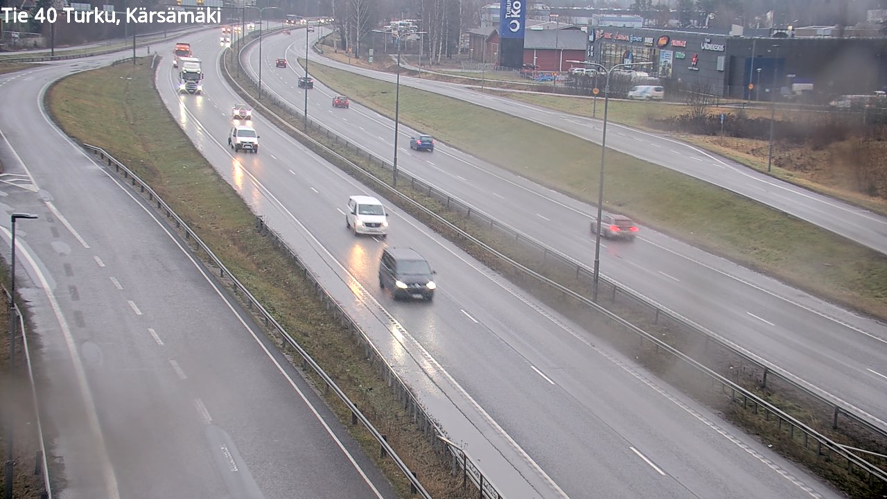 Weather Camera Image Väg 40 Åbo, Kärsämäki, Turku, Varsinais-Suomi