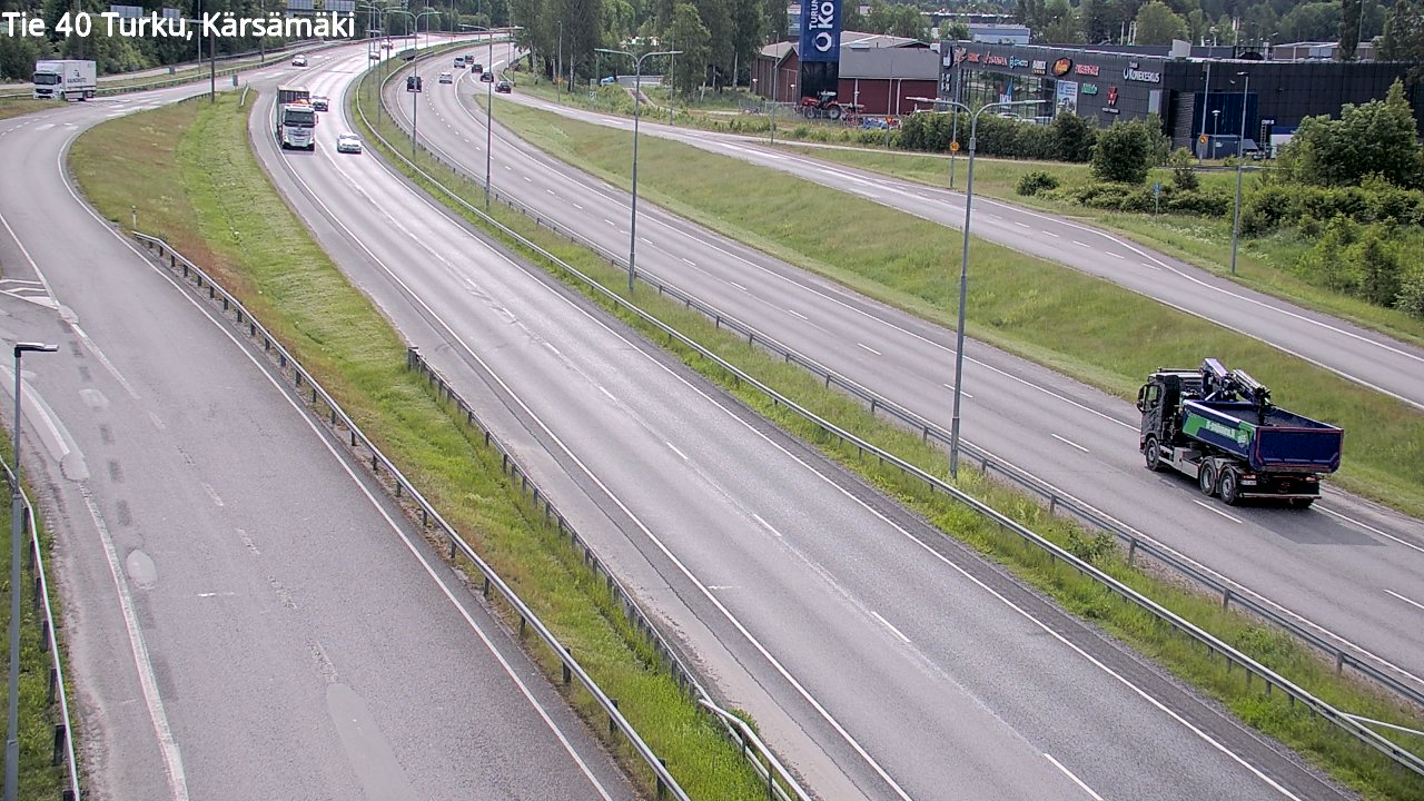 Weather Camera Image Väg 40 Åbo, Kärsämäki, Turku, Varsinais-Suomi