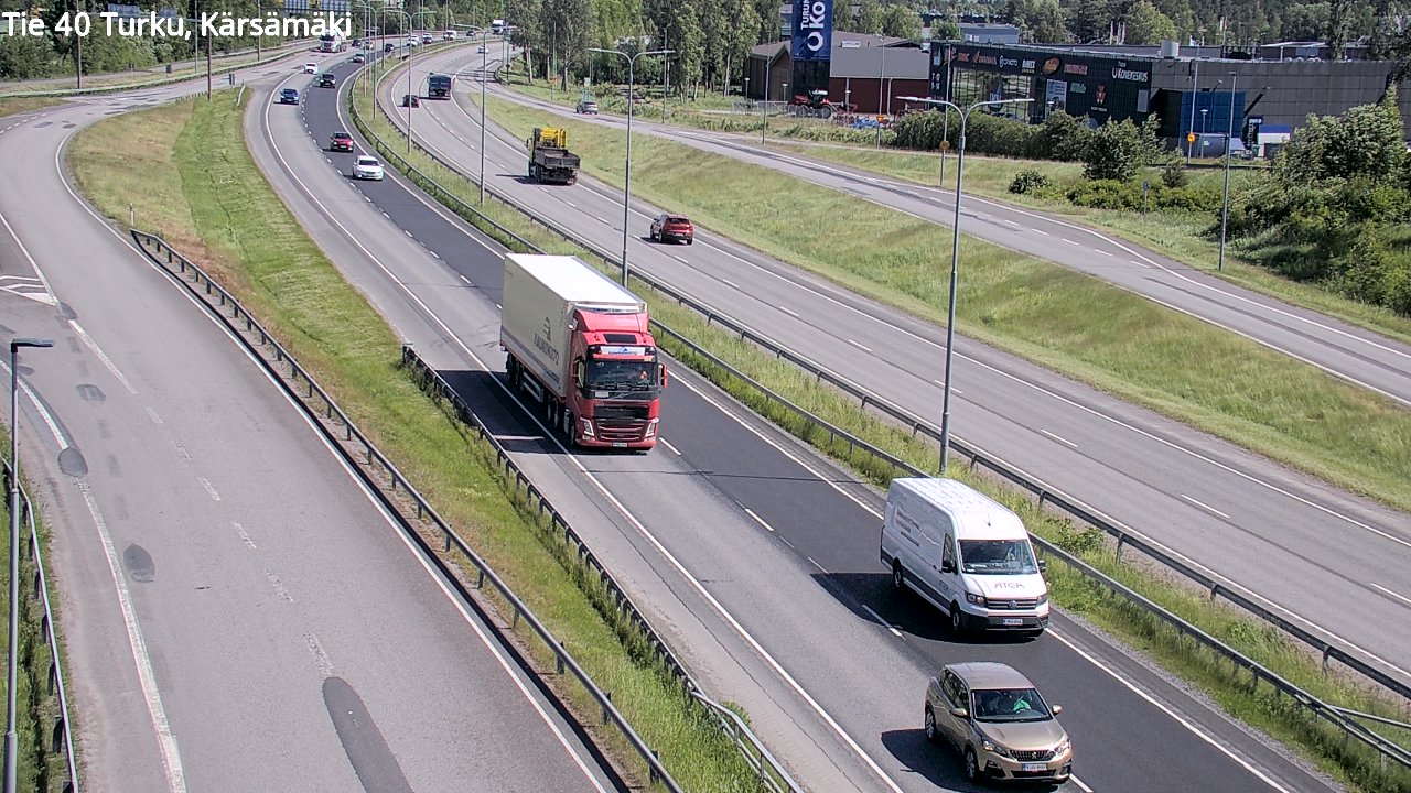 Weather Camera Image Väg 40 Åbo, Kärsämäki, Turku, Varsinais-Suomi