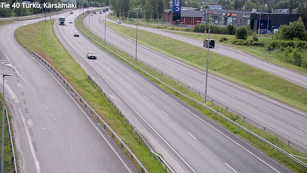 Weather Camera Image Väg 40 Åbo, Kärsämäki, Turku, Varsinais-Suomi