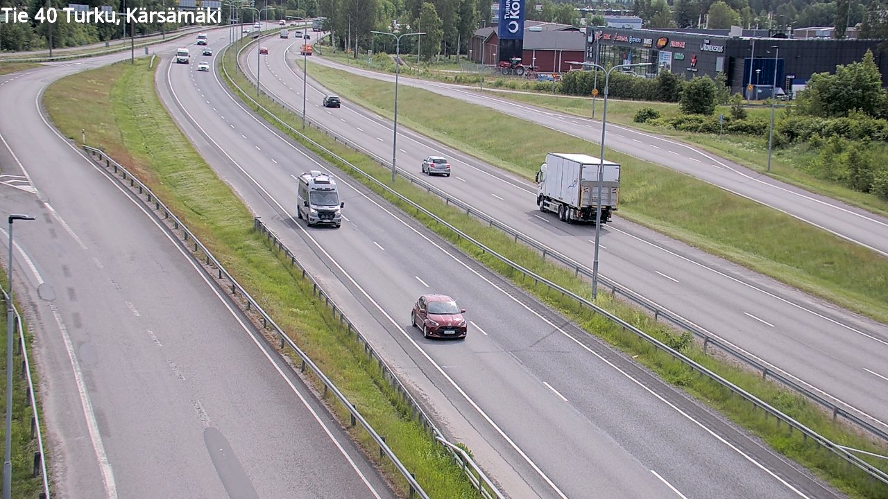 Weather Camera Image Väg 40 Åbo, Kärsämäki, Turku, Varsinais-Suomi