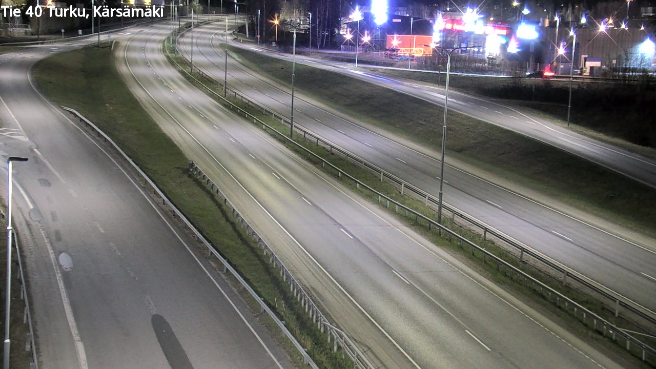 Weather Camera Image Road 40 Turku, Kärsämäki, Turku, Varsinais-Suomi