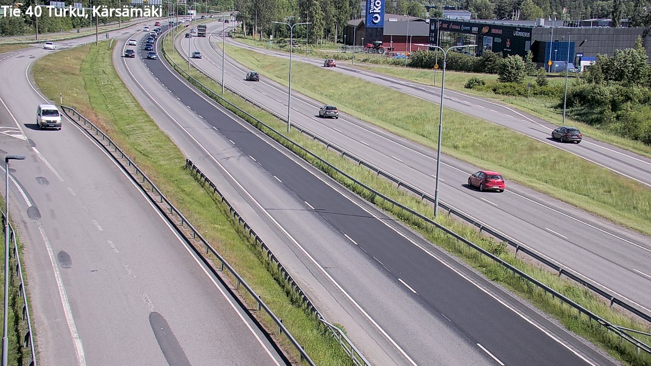 Weather Camera Image Väg 40 Åbo, Kärsämäki, Turku, Varsinais-Suomi