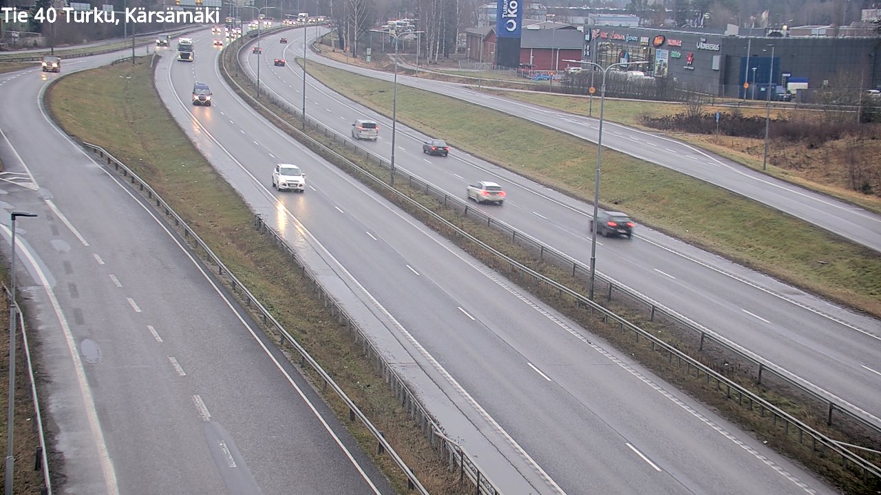 Weather Camera Image Väg 40 Åbo, Kärsämäki, Turku, Varsinais-Suomi
