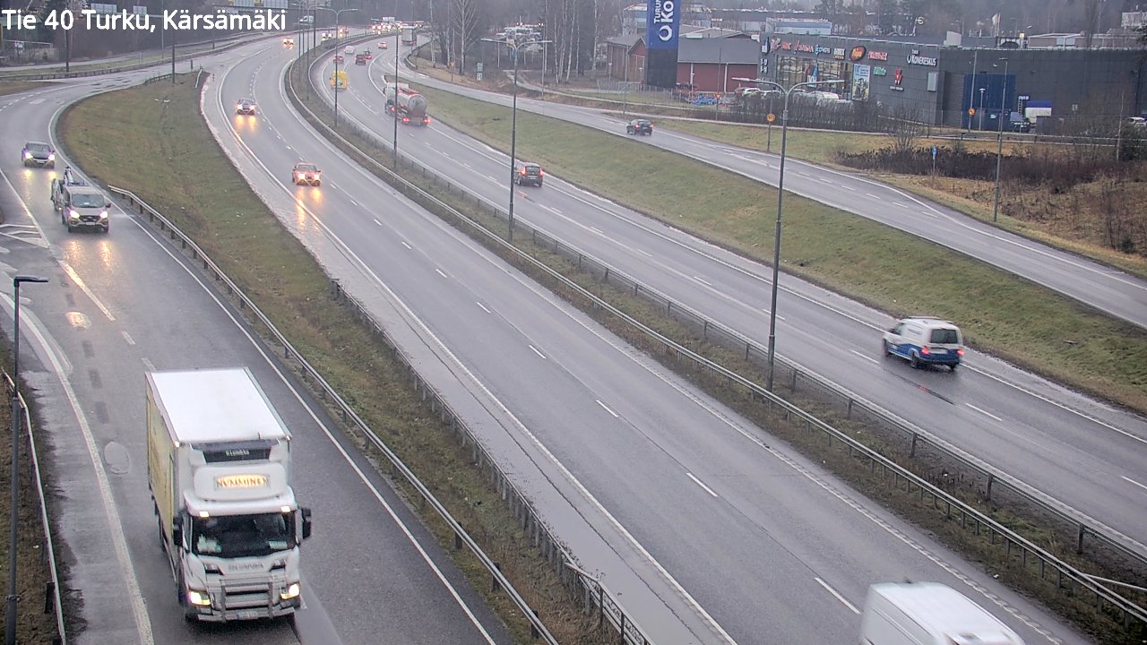 Weather Camera Image Väg 40 Åbo, Kärsämäki, Turku, Varsinais-Suomi