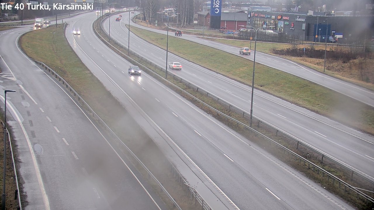 Weather Camera Image Väg 40 Åbo, Kärsämäki, Turku, Varsinais-Suomi