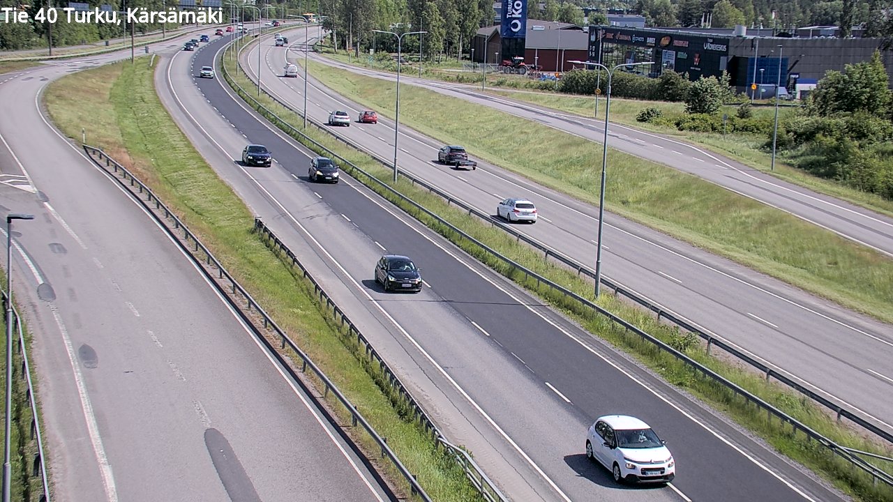 Weather Camera Image Väg 40 Åbo, Kärsämäki, Turku, Varsinais-Suomi
