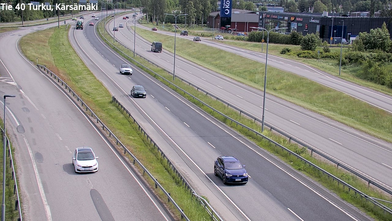 Weather Camera Image Väg 40 Åbo, Kärsämäki, Turku, Varsinais-Suomi
