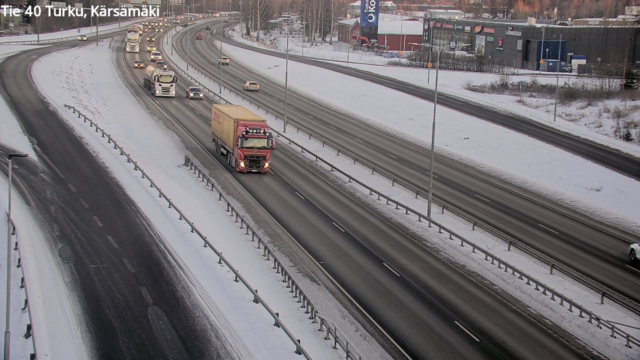 Weather Camera Image Road 40 Turku, Kärsämäki, Turku, Varsinais-Suomi