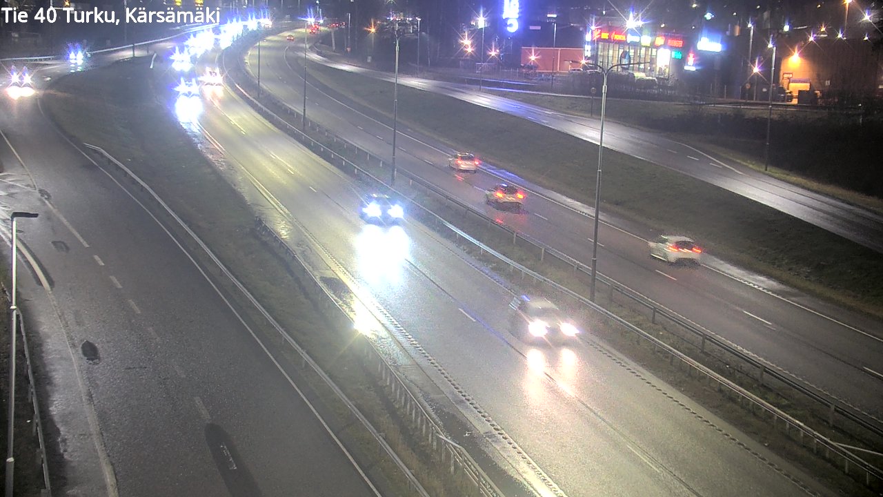Weather Camera Image Väg 40 Åbo, Kärsämäki, Turku, Varsinais-Suomi