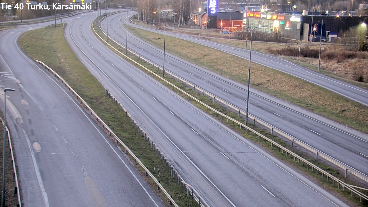 Weather Camera Image Road 40 Turku, Kärsämäki, Turku, Varsinais-Suomi