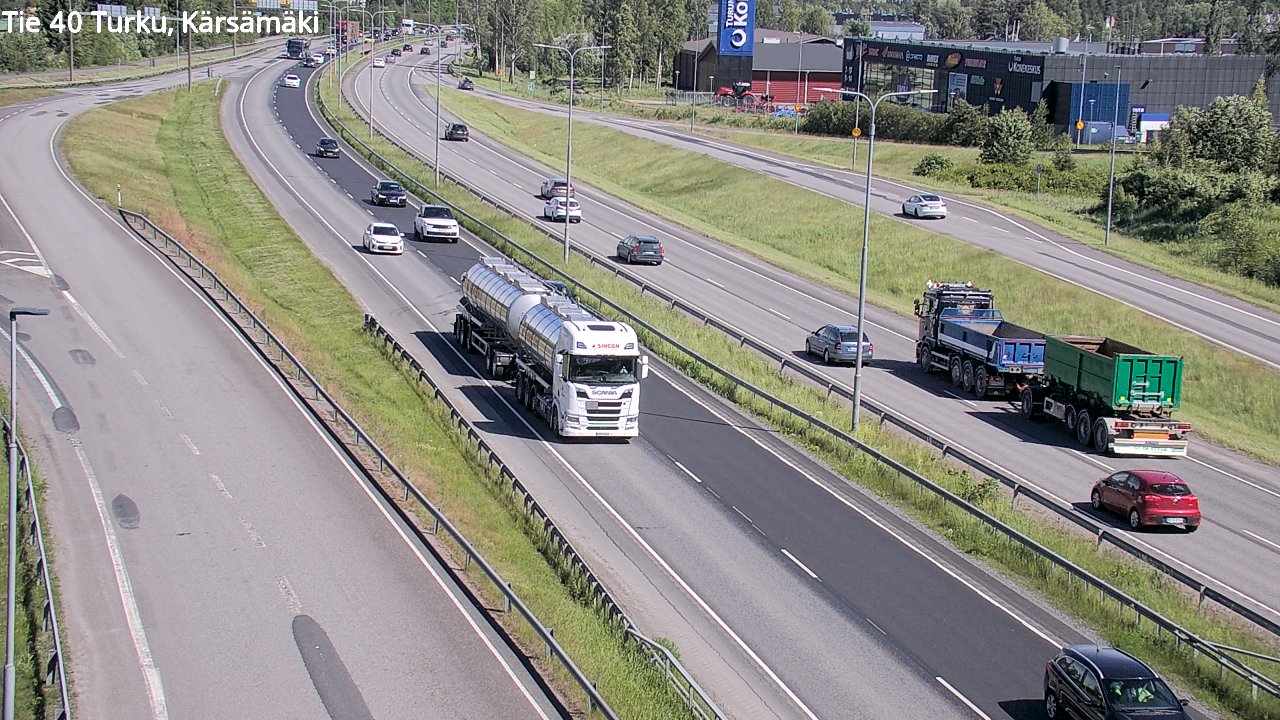 Weather Camera Image Väg 40 Åbo, Kärsämäki, Turku, Varsinais-Suomi