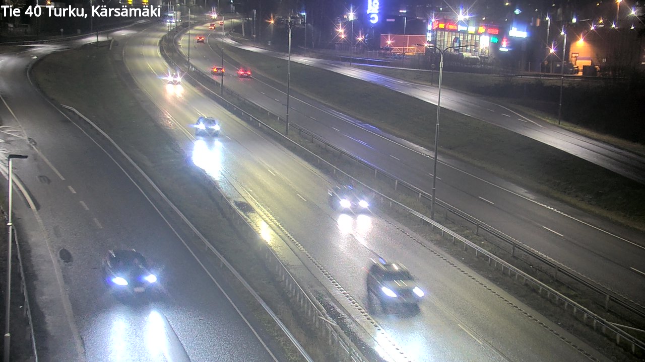 Weather Camera Image Väg 40 Åbo, Kärsämäki, Turku, Varsinais-Suomi