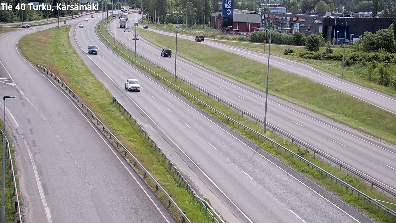Weather Camera Image Väg 40 Åbo, Kärsämäki, Turku, Varsinais-Suomi