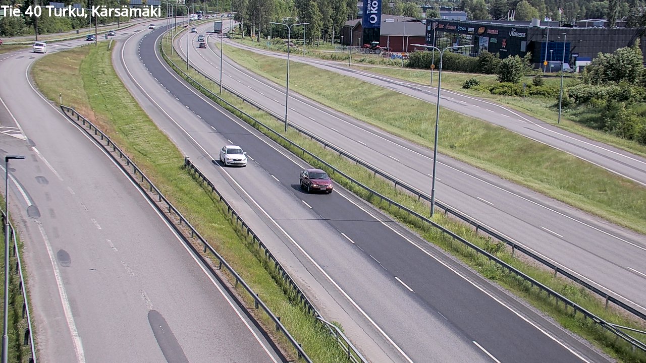 Weather Camera Image Väg 40 Åbo, Kärsämäki, Turku, Varsinais-Suomi