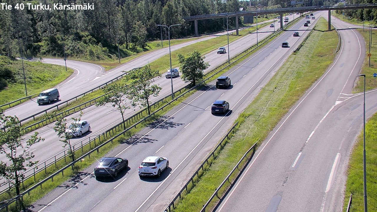 Weather Camera Image Väg 40 Åbo, Kärsämäki, Turku, Varsinais-Suomi