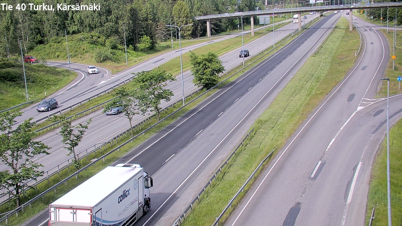 Weather Camera Image Väg 40 Åbo, Kärsämäki, Turku, Varsinais-Suomi