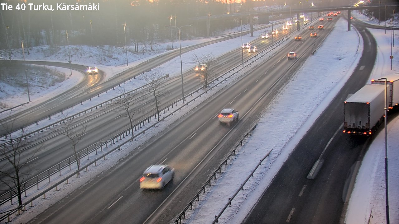 Weather Camera Image Väg 40 Åbo, Kärsämäki, Turku, Varsinais-Suomi
