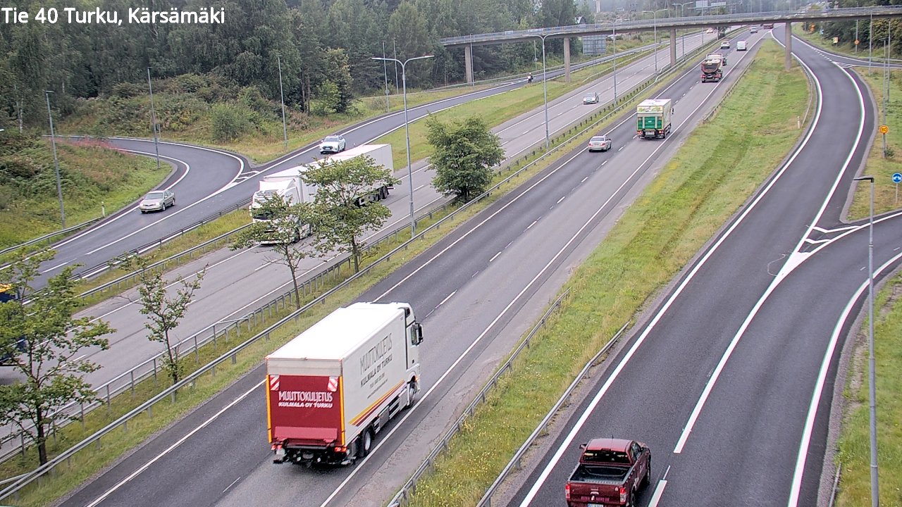 Weather Camera Image Road 40 Turku, Kärsämäki, Turku, Varsinais-Suomi