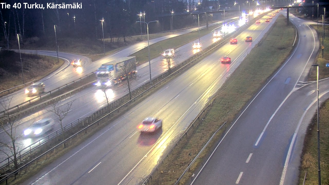 Weather Camera Image Väg 40 Åbo, Kärsämäki, Turku, Varsinais-Suomi