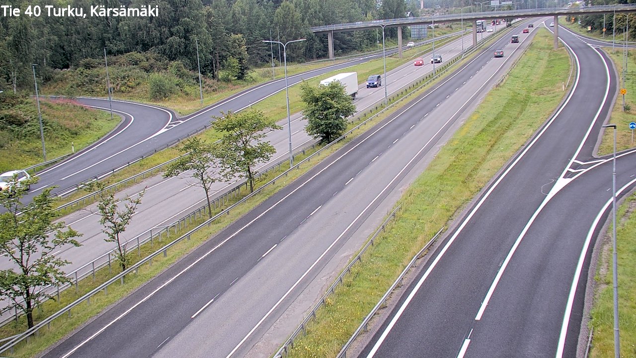 Weather Camera Image Road 40 Turku, Kärsämäki, Turku, Varsinais-Suomi