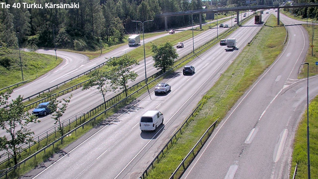 Weather Camera Image Väg 40 Åbo, Kärsämäki, Turku, Varsinais-Suomi
