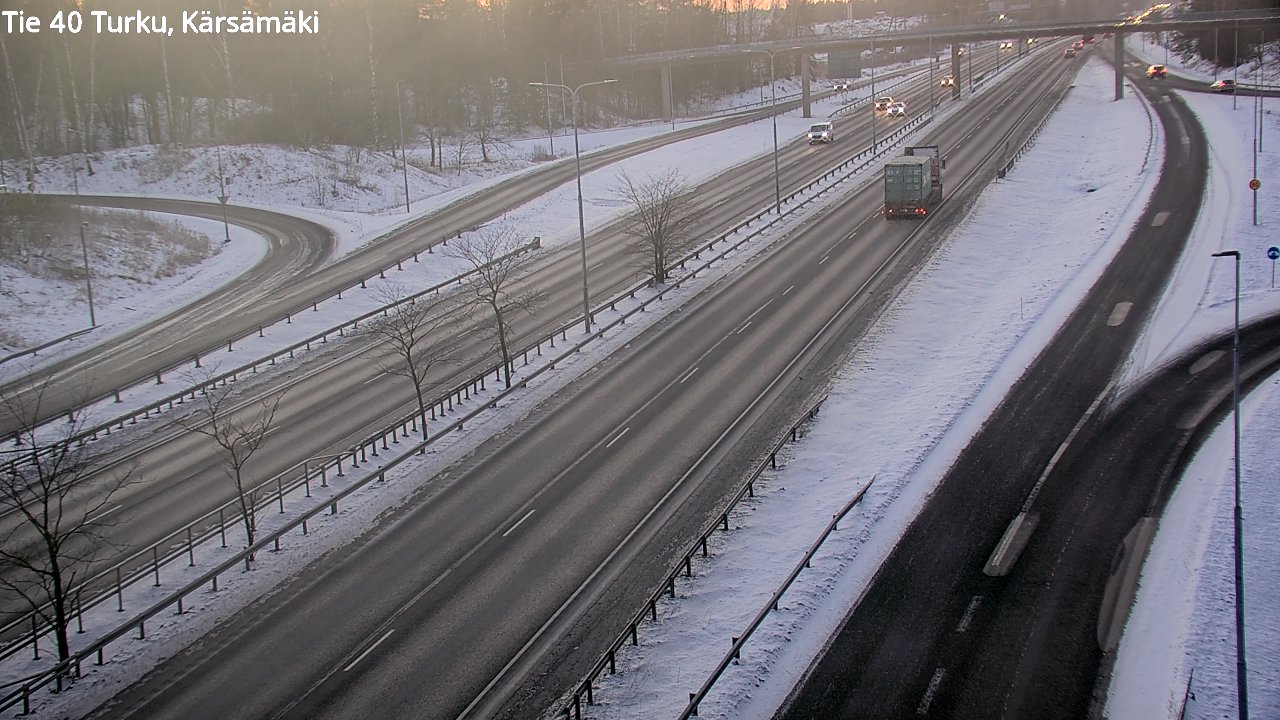 Weather Camera Image Väg 40 Åbo, Kärsämäki, Turku, Varsinais-Suomi