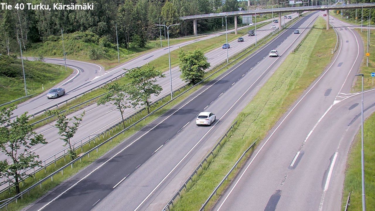 Weather Camera Image Väg 40 Åbo, Kärsämäki, Turku, Varsinais-Suomi