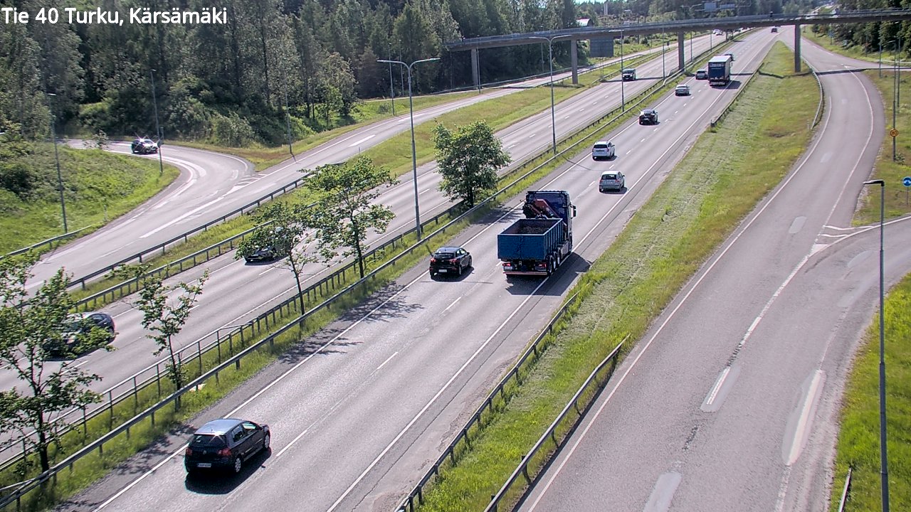 Weather Camera Image Väg 40 Åbo, Kärsämäki, Turku, Varsinais-Suomi