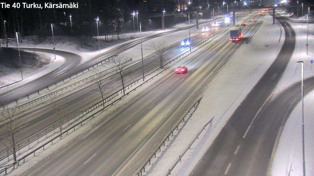 Weather Camera Image Väg 40 Åbo, Kärsämäki, Turku, Varsinais-Suomi