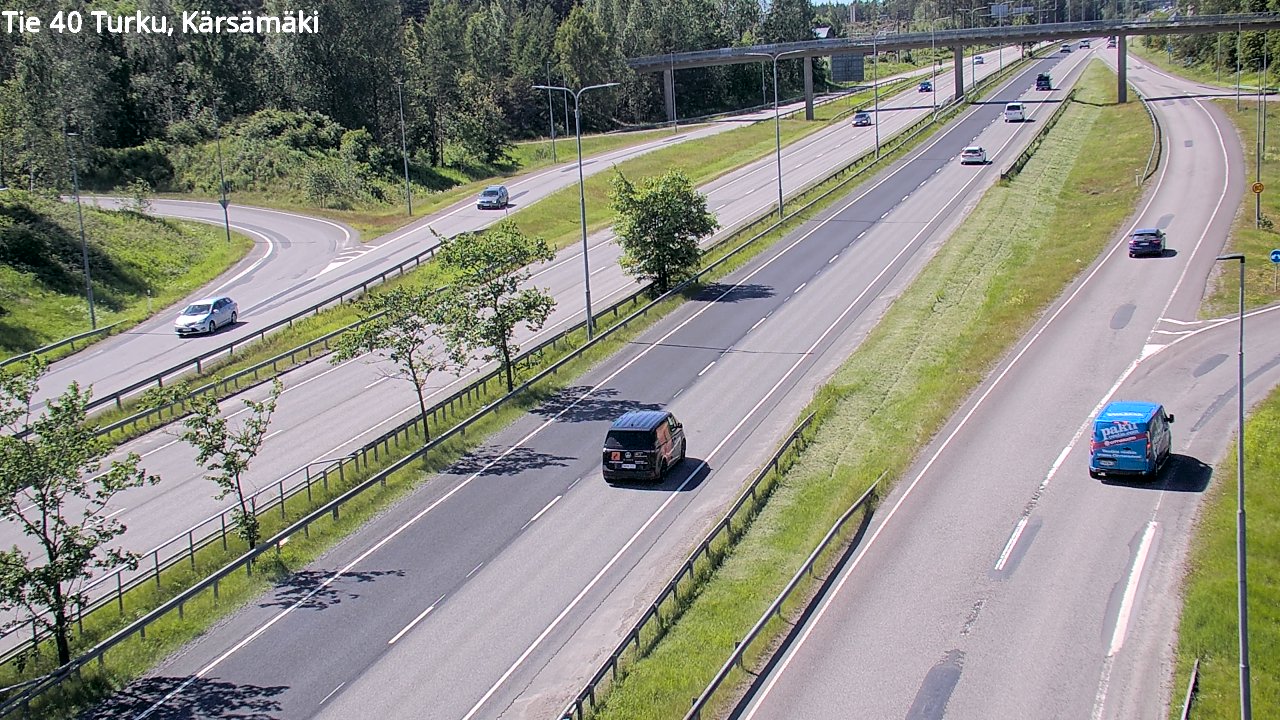 Weather Camera Image Väg 40 Åbo, Kärsämäki, Turku, Varsinais-Suomi