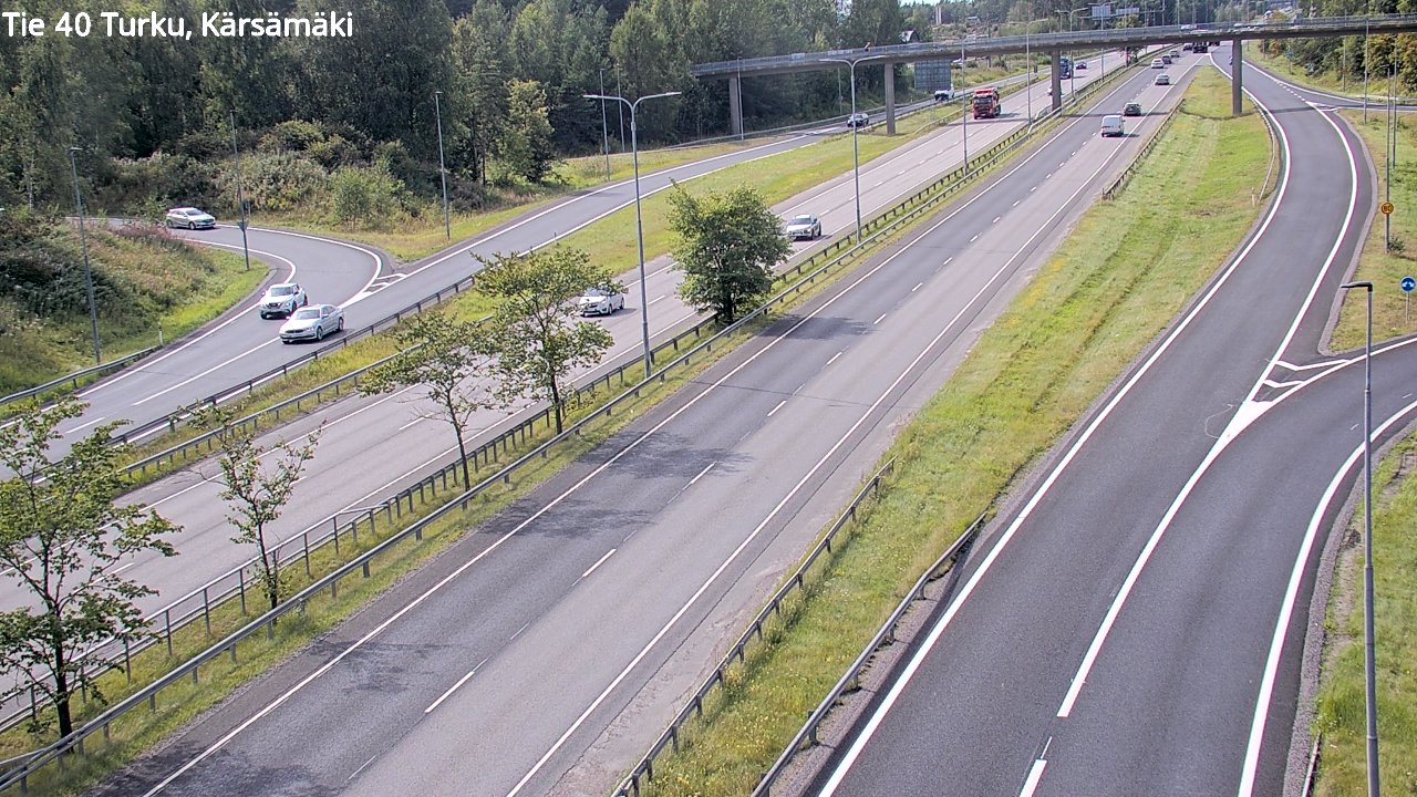 Weather Camera Image Väg 40 Åbo, Kärsämäki, Turku, Varsinais-Suomi