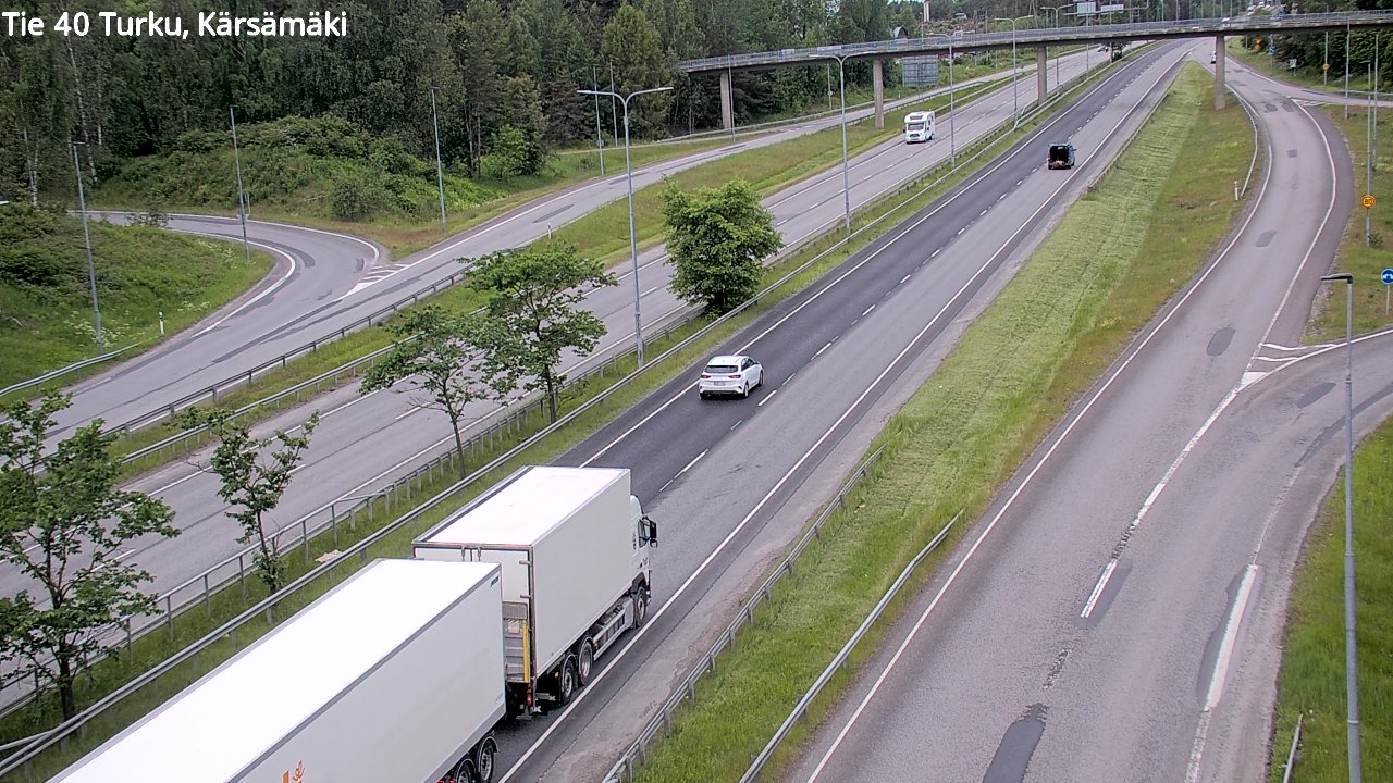 Weather Camera Image Väg 40 Åbo, Kärsämäki, Turku, Varsinais-Suomi