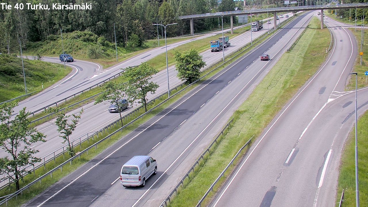 Weather Camera Image Väg 40 Åbo, Kärsämäki, Turku, Varsinais-Suomi