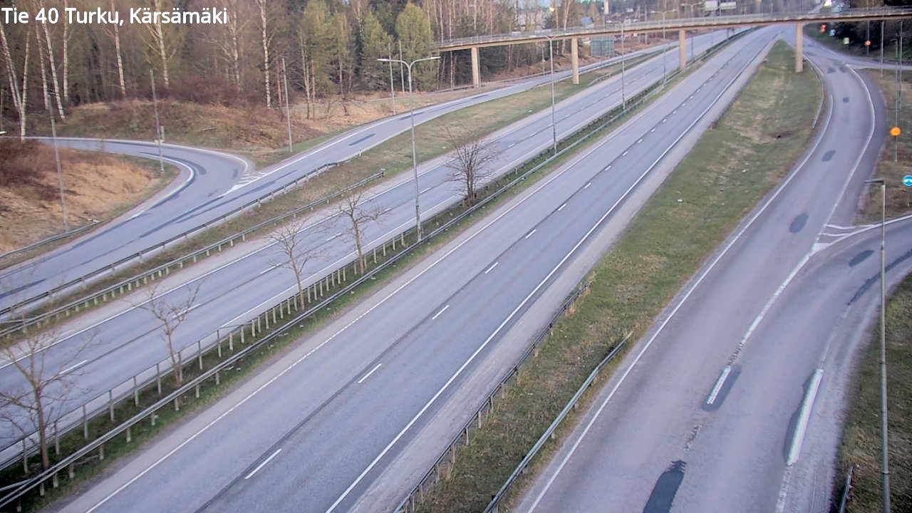 Weather Camera Image Road 40 Turku, Kärsämäki, Turku, Varsinais-Suomi
