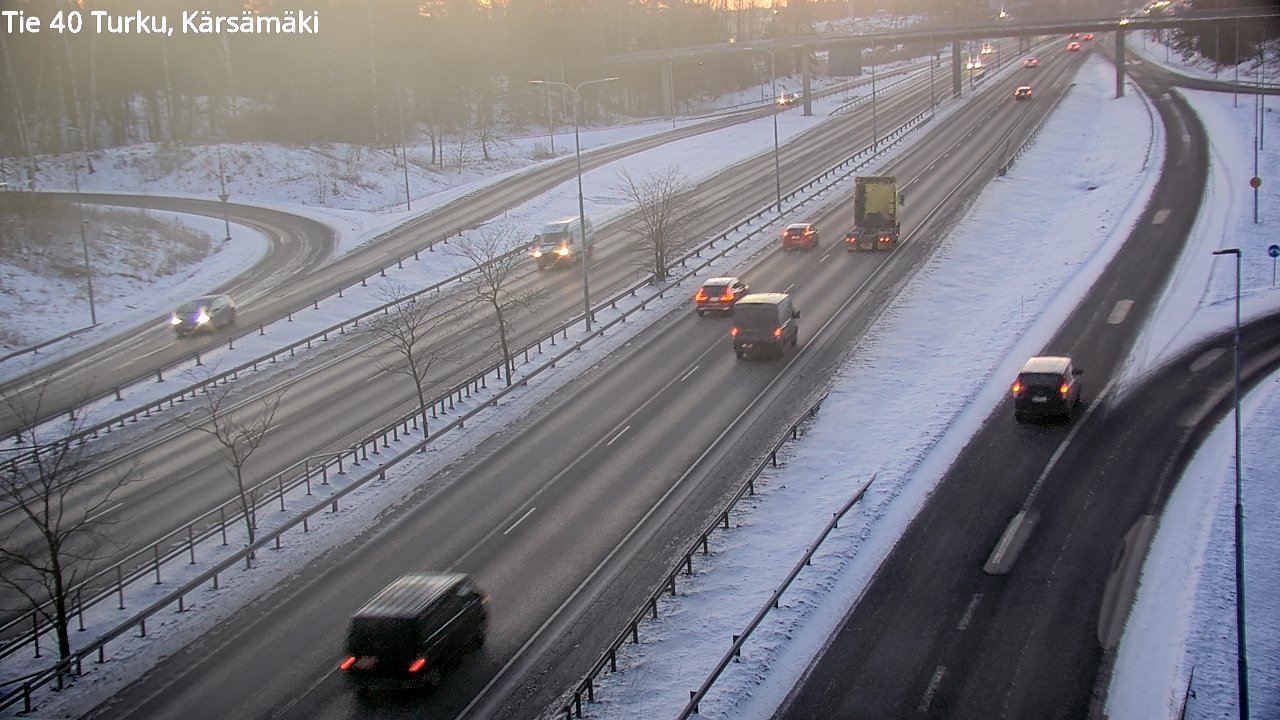 Weather Camera Image Väg 40 Åbo, Kärsämäki, Turku, Varsinais-Suomi