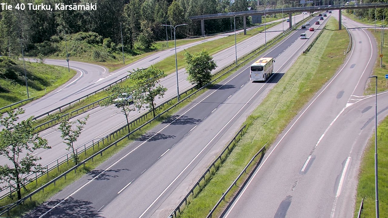 Weather Camera Image Väg 40 Åbo, Kärsämäki, Turku, Varsinais-Suomi