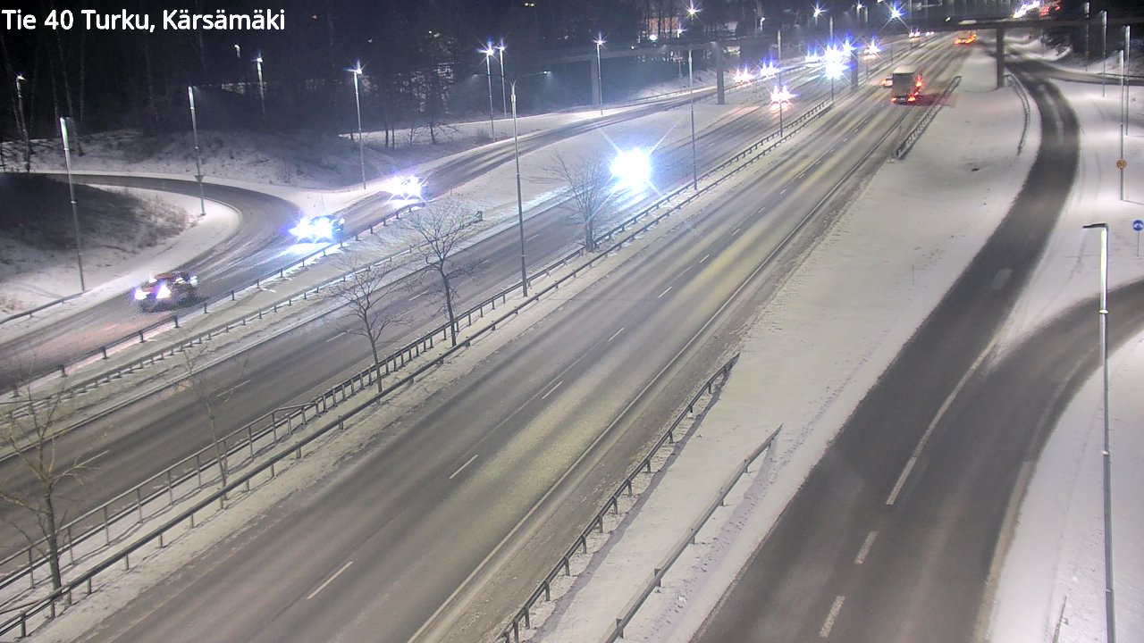 Weather Camera Image Väg 40 Åbo, Kärsämäki, Turku, Varsinais-Suomi