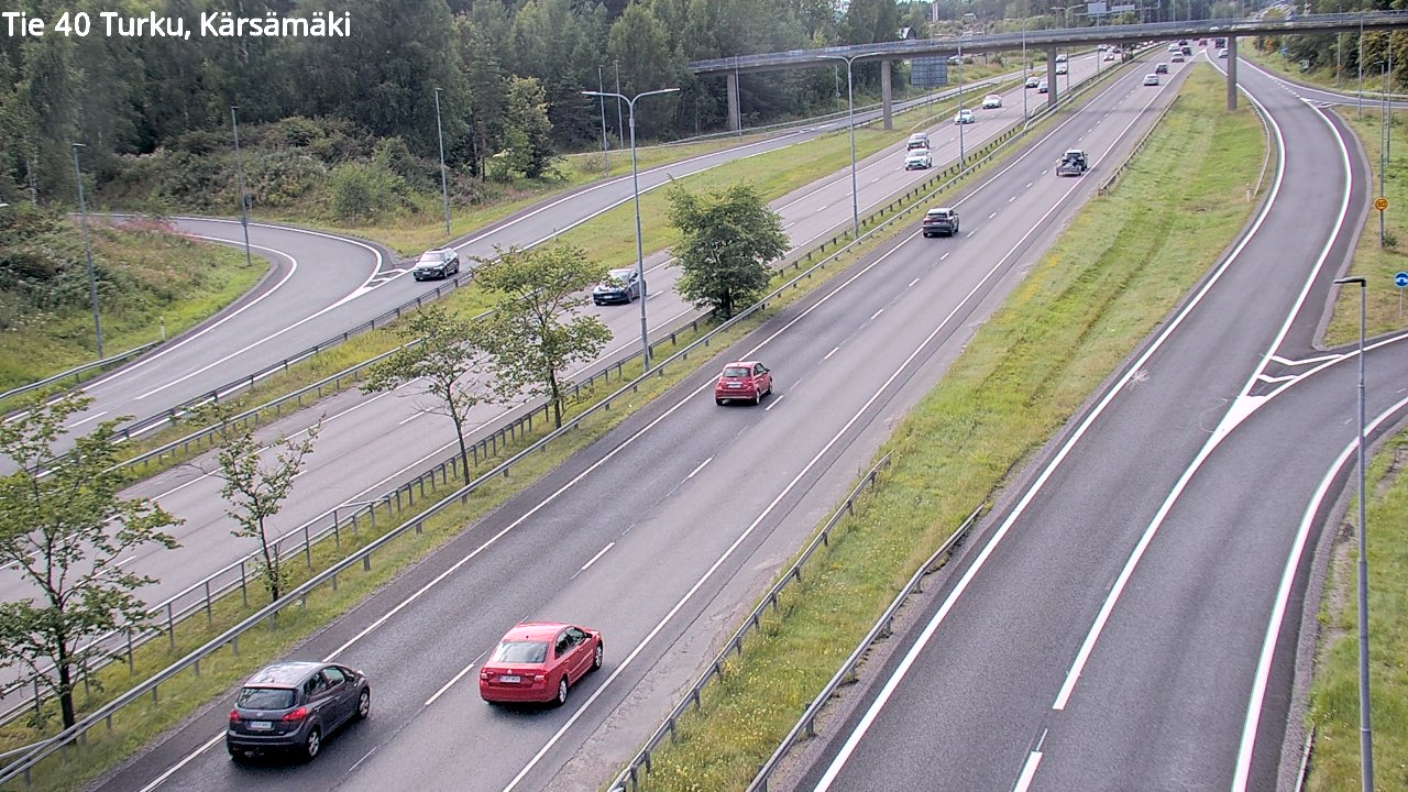 Weather Camera Image Väg 40 Åbo, Kärsämäki, Turku, Varsinais-Suomi