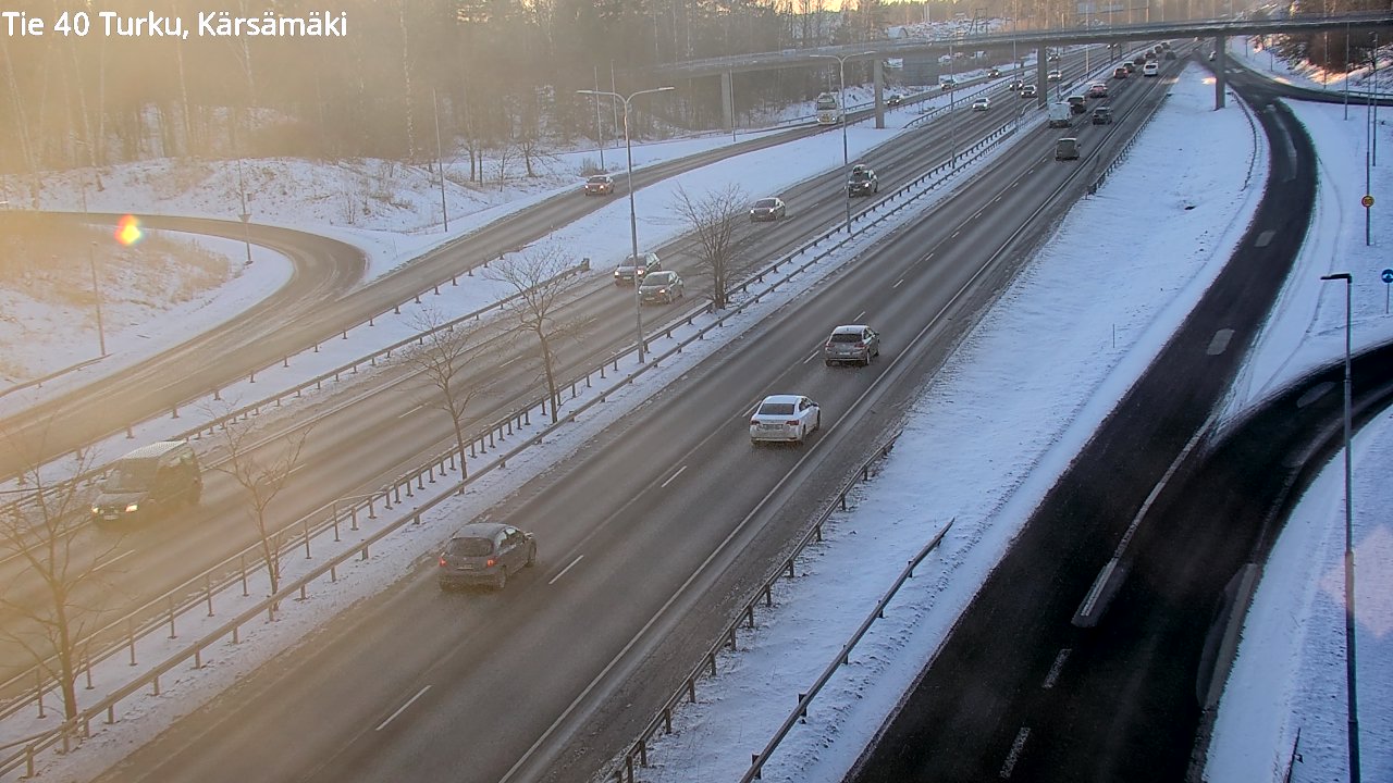 Weather Camera Image Väg 40 Åbo, Kärsämäki, Turku, Varsinais-Suomi
