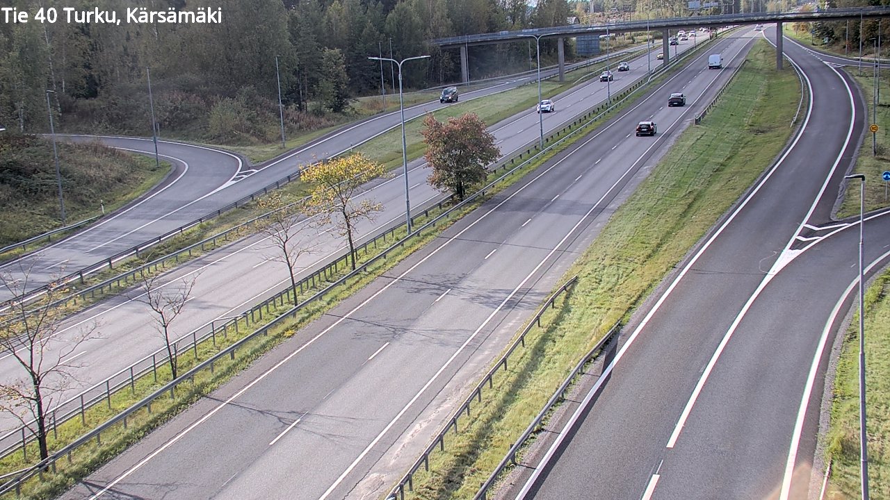 Weather Camera Image Road 40 Turku, Kärsämäki, Turku, Varsinais-Suomi